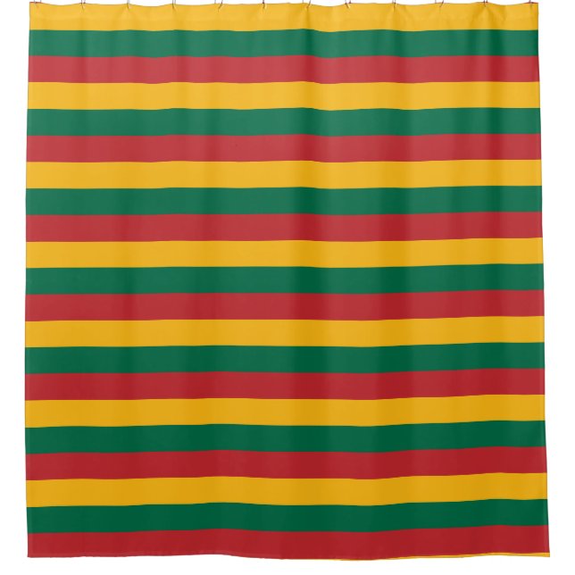 Shower Curtain with Flag of Lithuania (Front)