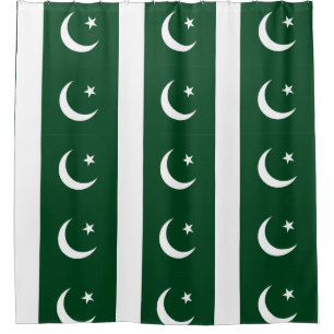 Shower Curtain with Flag of Pakistan