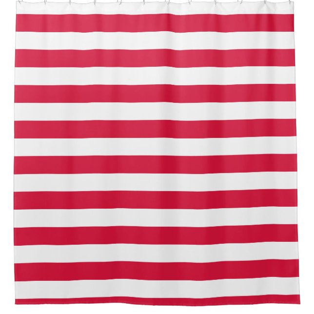 Shower Curtain with Flag of Poland (Front)