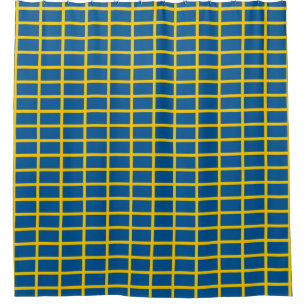 Shower Curtain with Flag of Sweden