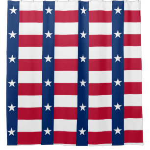 Shower Curtain with Flag of Texas State, USA