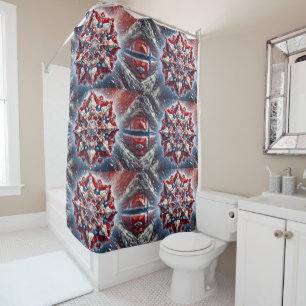  Shower Curtain with Norway Colours