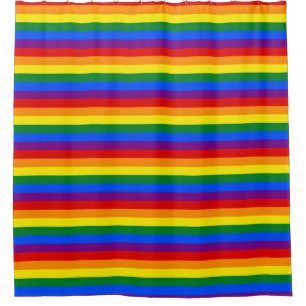 Shower Curtain with Pride Flag of LGBT