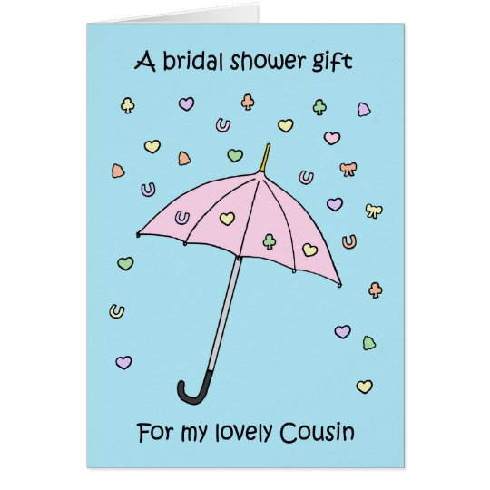 Shower gift for Cousin. Card