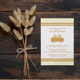 Shower Invitations for Twins