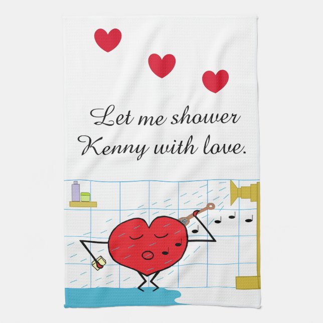 Shower Love Flows: Tea Towel (Vertical)