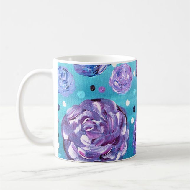 Shower Me With Flowers Coffee Mug (Left)