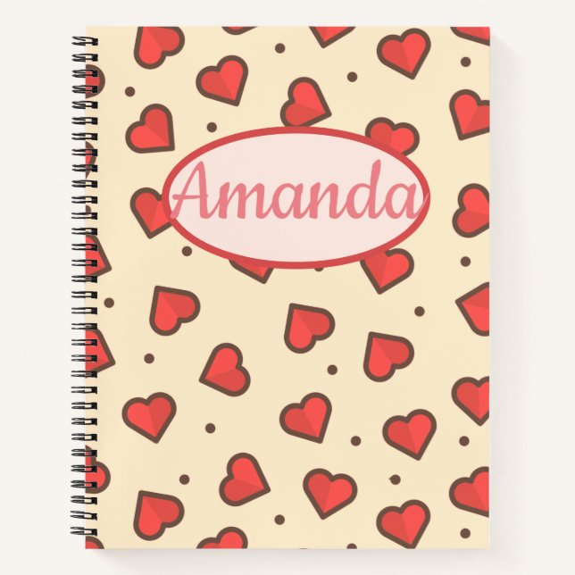 Shower of Hearts Notebook (Front)