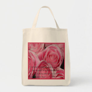 Shower of Roses, St. Therese, tote Bag