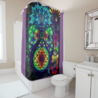 Shower of Sacred Symbolism Shower Curtain