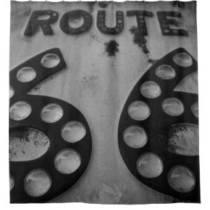 Shower on Route 66 Curtain