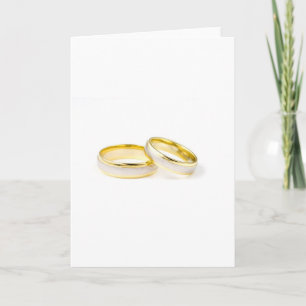 Shower Party Bride Groom Love Wedding Rings Holiday Card