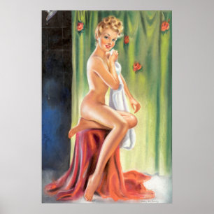 Shower pin up poster