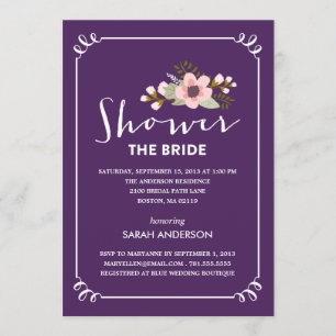 SHOWER THE BRIDE   BRIDAL SHOWER INVITATION