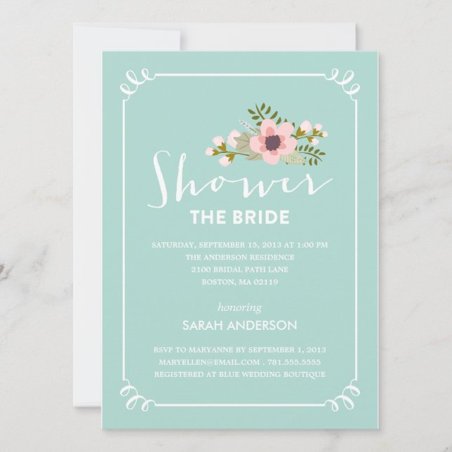 SHOWER THE BRIDE | BRIDAL SHOWER INVITATION (Front)