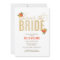 Shower the Bride Glitter & Floral Shower Invitatio