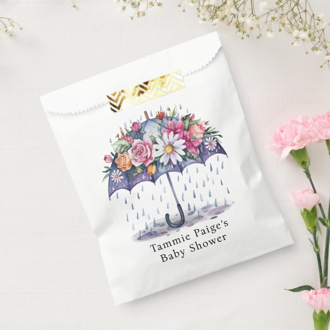 Showered with Flowers Baby Shower Favour Bag (Sealed)