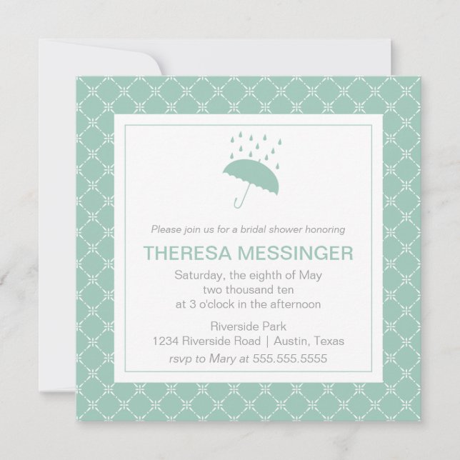 Showered with Love- Bridal Shower Invitation (Front)