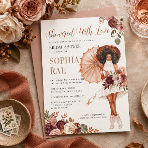 Showered With Love Fall Bridal Shower Invitation