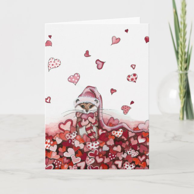 Showered With  Love Valentines Card (Front)