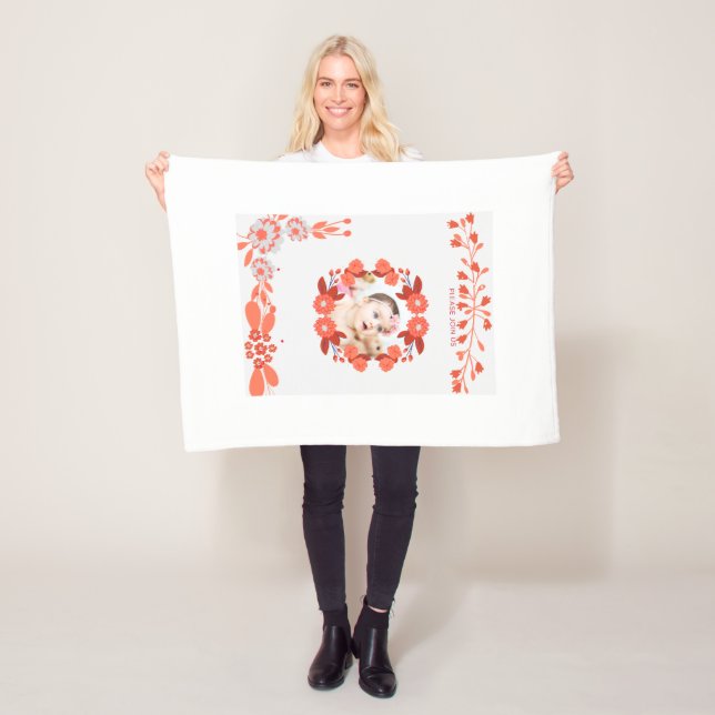 Showering_ [Mum-to-be’s Name] with love! Fleece Blanket (In Situ)