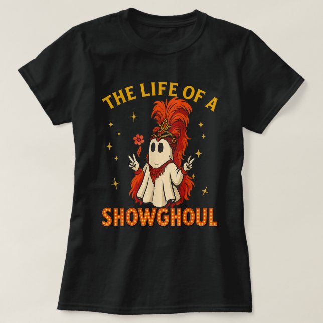 Showghoul Ghost Girl Halloween Costume Tee (Design Front)