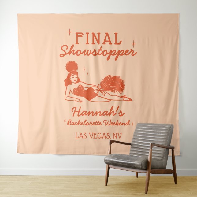 Showgirl Final Showstopper Bachelorette Backdrop Tapestry (In Situ (Horizontal))
