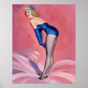 Showgirl Pin Up Poster
