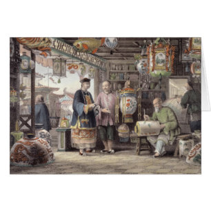 Showroom of a Lantern Merchant in Peking, from 'Ch