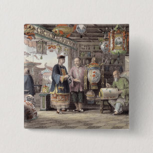 Showroom of a Lantern Merchant in Peking, from 'Ch 15 Cm Square Badge