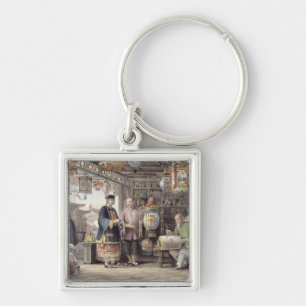 Showroom of a Lantern Merchant in Peking, from 'Ch Key Ring