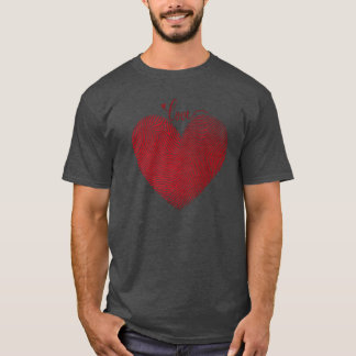 shows a red heart shape with the heart friend T-Shirt