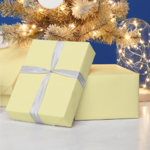 shows pale yellow wrapping paper