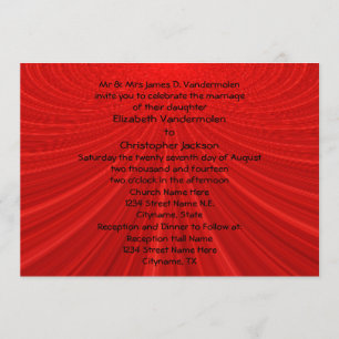 Showstopper Red Wedding Invite