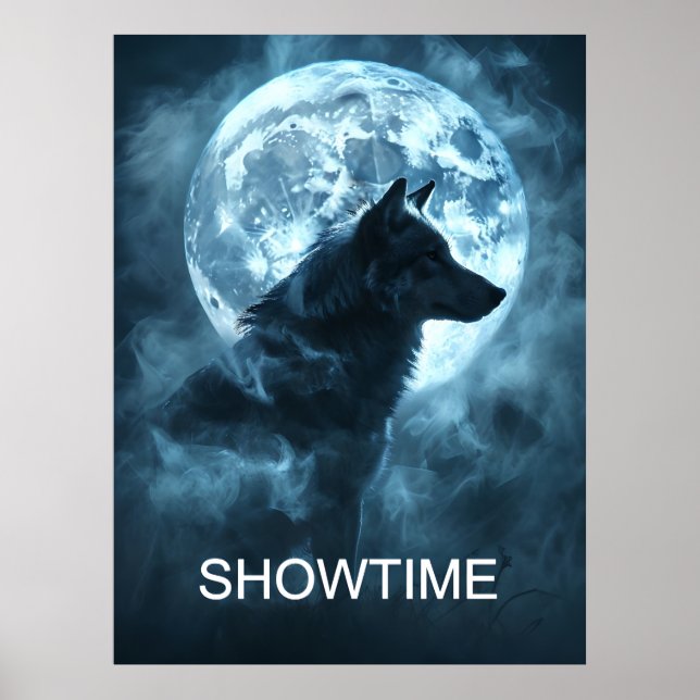 Showtime Werewolf Poster, Full Moon Transformation Poster (Front)