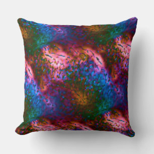Showy blue chromed scales on salmon  cushion