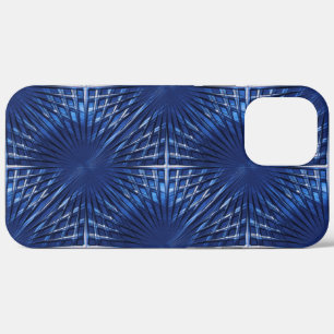 Showy blue pointed grille looking puffed, inflated iPhone 12 pro max case