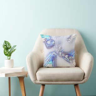 Showy blue stains that are silvery metal or watery cushion