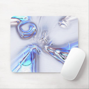 Showy blue stains that are silvery metal or watery mouse pad