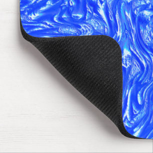 Showy curved to grainy traces,clear blue texture mouse pad