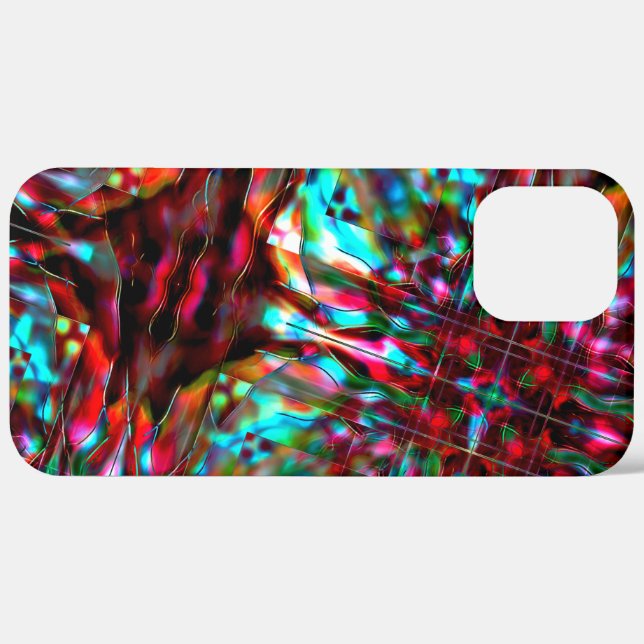 Showy dark red burnt beige, acrylic style throw pi Case-Mate iPhone case (Back (Horizontal))