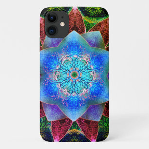 Showy or rustic bluish virtual flower  iPhone 11 case