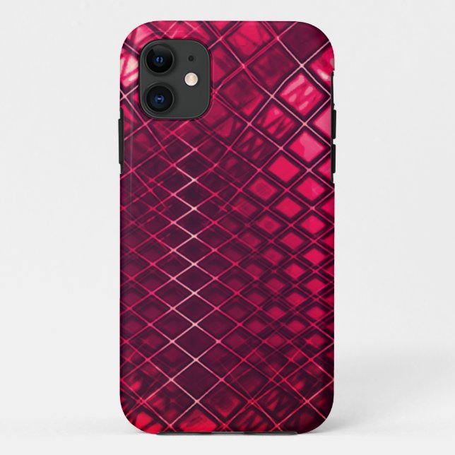 Showy red drawing some curved jute Case-Mate iPhone case (Back)