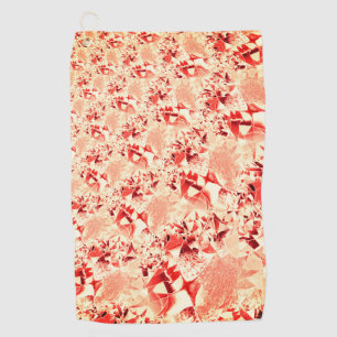Showy salmon to coral with some bright and twisted golf towel
