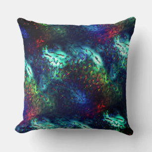 Showy scales on a coloured background cushion