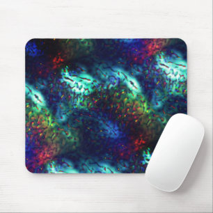 Showy scales on a dark blue to coloured background mouse pad