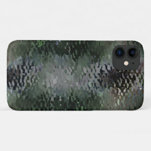 Showy scaly plaques floating over dark fund iPhone 11 case