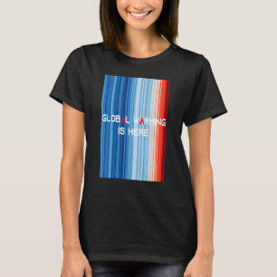 ShowYourStripes u2013 GLOBAL WARMING IS HERE Globa T-Shirt