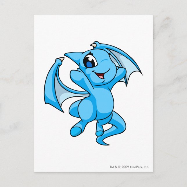 Shoyru Blue Postcard (Front)