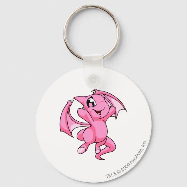 Shoyru Pink Key Ring (Front)